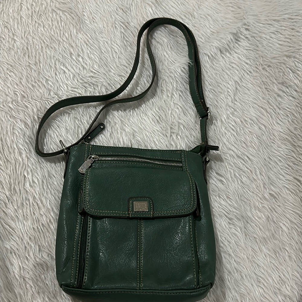 B.O.C. Bag Green Leather Shoulder Purse Bag
